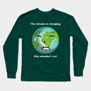 Sad Earth Long Sleeve T-Shirt